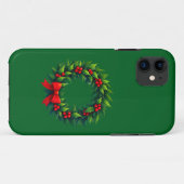 クリスマスリースとレッドボウ Case-Mate iPhoneケース (裏面(横))