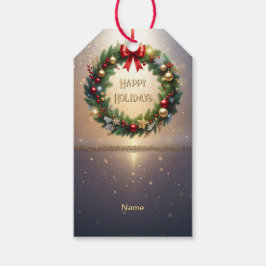 クリスマスリースのギフトタグ ギフトタグ