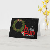 クリスマスリースの休日の挨拶 カード (黄色い花)