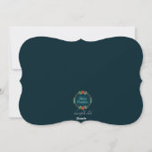 クリスマスリースの写真年賀状 シーズンカード (裏面)