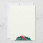 クリスマスリースの招待状 招待状 (裏面)