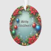 🎄クリスマスリースの輝くホームスタイル🎁 オーナメント (正面)