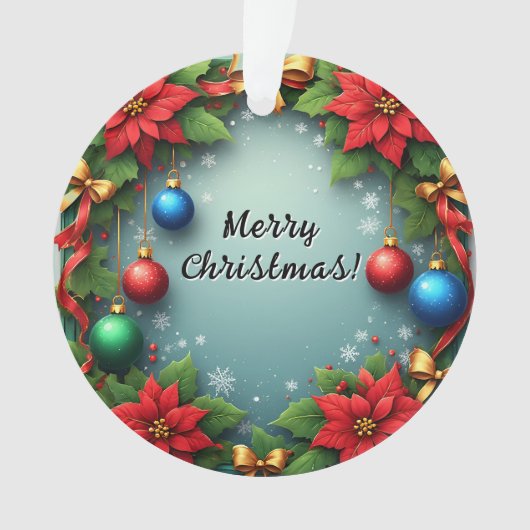 🎄クリスマスリースの輝くホームスタイル🎁 オーナメント (正面)