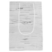 クリスマスリースの鹿　樺の木 ミディアムペーパーバッグ (裏面)