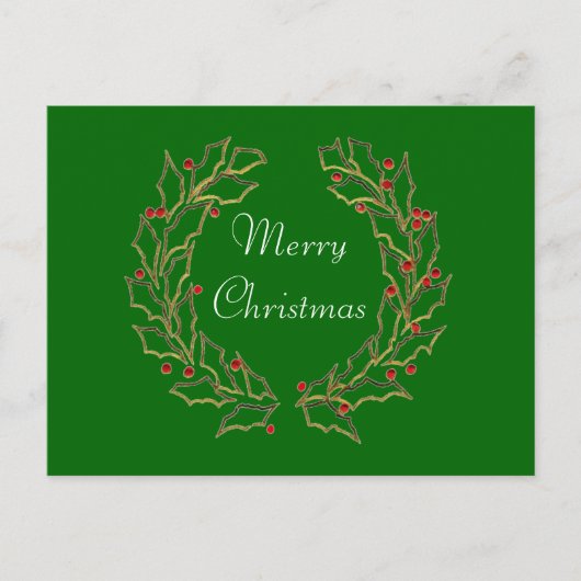 クリスマスリースはがき シーズンポストカード (正面)