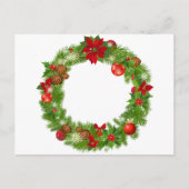クリスマスリースはがき シーズンポストカード (正面)