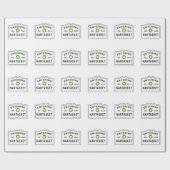 クリスマスリースようこそナンタスケット ラッピングペーパー (フラット)