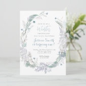 クリスマスリースウィンターオネダーランド1歳 招待状 (スタンド正面)