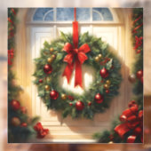 クリスマスリースウィンドウの固定 ウィンドウサイン (シート2)