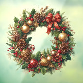 クリスマスリースウィンドウの固定 ウィンドウサイン (シート3)