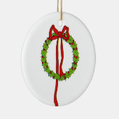 クリスマスリースオーナメント セラミックオーナメント (右)