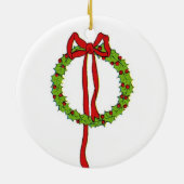 クリスマスリースオーナメント セラミックオーナメント (裏面)