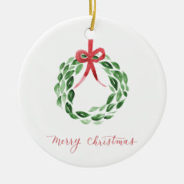 クリスマスリースオーナメント セラミックオーナメント