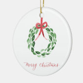 クリスマスリースオーナメント セラミックオーナメント (左)