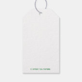 クリスマスリースカスタムギフトラベル ギフトタグ (裏面)