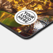 クリスマスリースキャットデスクマットマウスパッド デスクマット (コーナー)