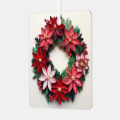 クリスマスリースクイルホリデーオーナメント メタルオーナメント (正面左)