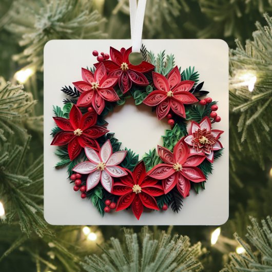 クリスマスリースクイルホリデーオーナメント メタルオーナメント (インサイチュ)