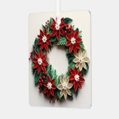 クリスマスリースクイルホリデーオーナメント メタルオーナメント (正面左)