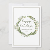 クリスマスリースグリーティングカード シーズンカード (正面)