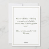 クリスマスリースグリーティングカード シーズンカード (裏面)