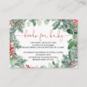 クリスマスリースグリーナリーブックベビーカード エンクロージャーカード (正面)