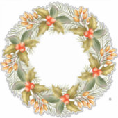 クリスマスリースシール シール (正面)