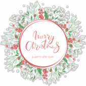 クリスマスリースシール シール (正面)