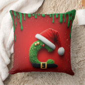 クリスマスリーススタイルのサンタレターC 🎁 クッション (ブランケット)