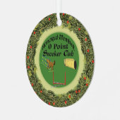 クリスマスリースゼロポイントスヌーカークラブ メタルオーナメント (正面左)