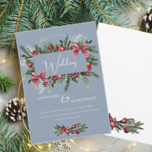 クリスマスリースダスティブルーウィンターフェスティバル結婚ズ