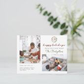 クリスマスリースツーフォトホリデーニューホームムービング 案内ポストカード (スタンド正面)