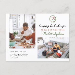 クリスマスリースツーフォトホリデームービング 案内ポストカード