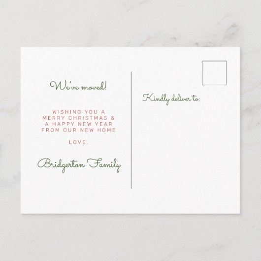 クリスマスリースツーフォトホリデームービング 案内ポストカード (裏面)