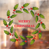 クリスマスリースデザインウィンドウ ウィンドウサイン (シート2)