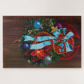 クリスマスリースドラゴン ジグソーパズル (横)