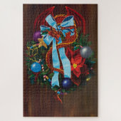 クリスマスリースドラゴン ジグソーパズル (縦)