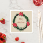 クリスマスリースナプキンス スタンダードカクテルナプキン (インサイチュ)