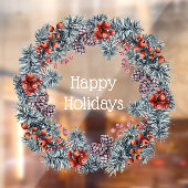 クリスマスリースハッピーホリデーズウィンドウアート ウィンドウサイン (シート2)