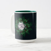 クリスマスリースハッピーホリデー!クリスマスラテM ツートーンマグカップ (正面左)