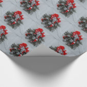 クリスマスリースバーンドア ラッピングペーパー (角)