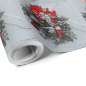 クリスマスリースバーンドア ラッピングペーパー (ロールコーナー)