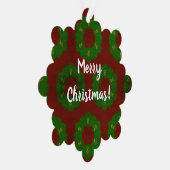 クリスマスリースパターン オーナメントカード (右)