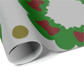 クリスマスリースパターン ラッピングペーパー (ロールコーナー)