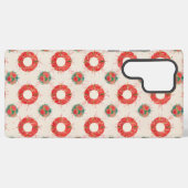 クリスマスリースパターン SAMSUNG GALAXYケース (裏面横)