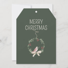 クリスマスリースパーソナライズされた休日 シーズンカード