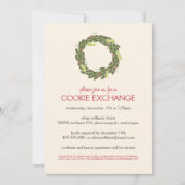 クリスマスリースパーティの招待状 招待状 (正面)