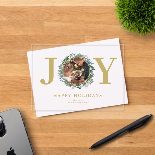 クリスマスリースフォトアクリル招待状 アクリル招待状 (インサイチュ (招待状))