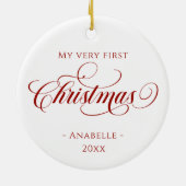 クリスマスリースフォトオーナメント セラミックオーナメント (裏面)