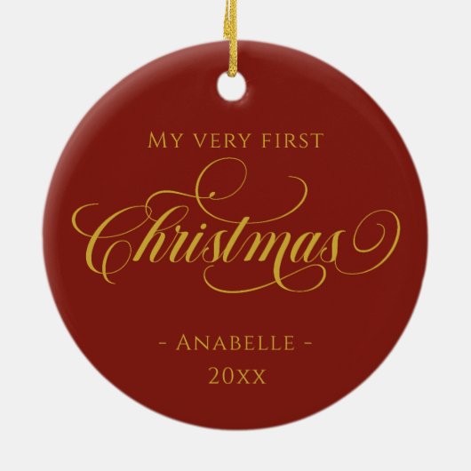 クリスマスリースフォトオーナメント セラミックオーナメント (裏面)